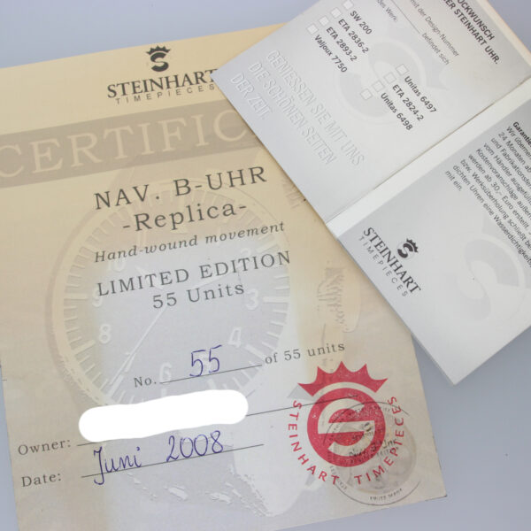 Steinhart Nav. B Uhr 47 Replica Limited Edition 55